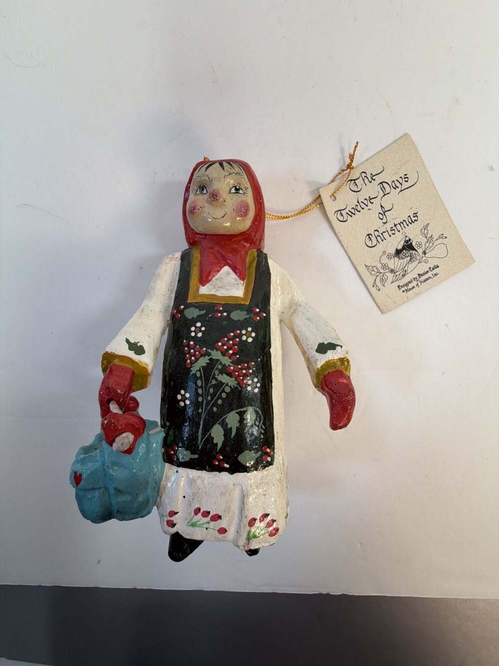 Denise Calla House of Hatten Eight Maids a Milking' Ornament